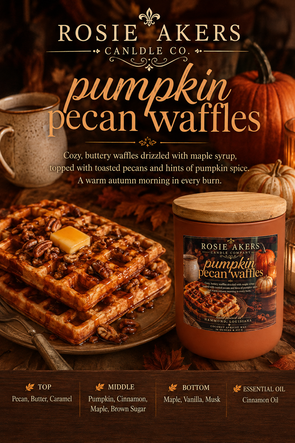 Pumpkin Pecan Waffles